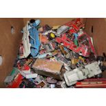 Large box of old toys to include matchbox, dinky a