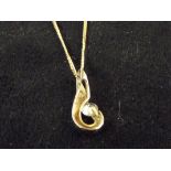 9ct Gold chain and pendent