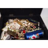 Good quality jewellery box and contents