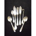 7 Silver 800 Grade items of Cutlery