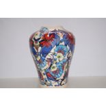 Very large Moorcroft vase of smiles. Trial vase 14