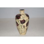 Moorcroft vase - 2013 - Chocolate Cosmos. Signed i