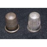 2 Silver Thimbles