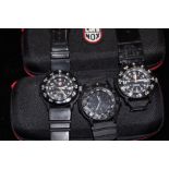 Lumi Nox Wristwatches X3. Together with 2 soft cas