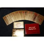 999.9 Gold Playing Cards with COA and luxury box.