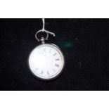 J.W Benson Silver Cased Fob Watch