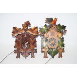 2 Cuckoo Clocks