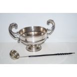 Silver Plate Punch Bowl and Ladle