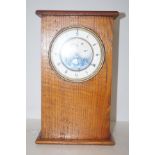 Unusual Oak clock with day date apitures and moon