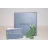 Lalique duck, with original box. Height 7cm