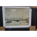 A framed Lowry print