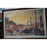 A framed Bernard McMullen limited edition print si