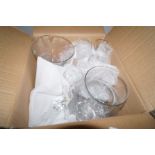 A box of glass ware