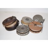 5 vintage fishing reels