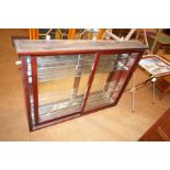 Good quality mirrored display cabinet with glass s