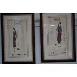 Pair of framed prints- London and New york