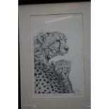 Framed limited edition print Mother's pride by Pet