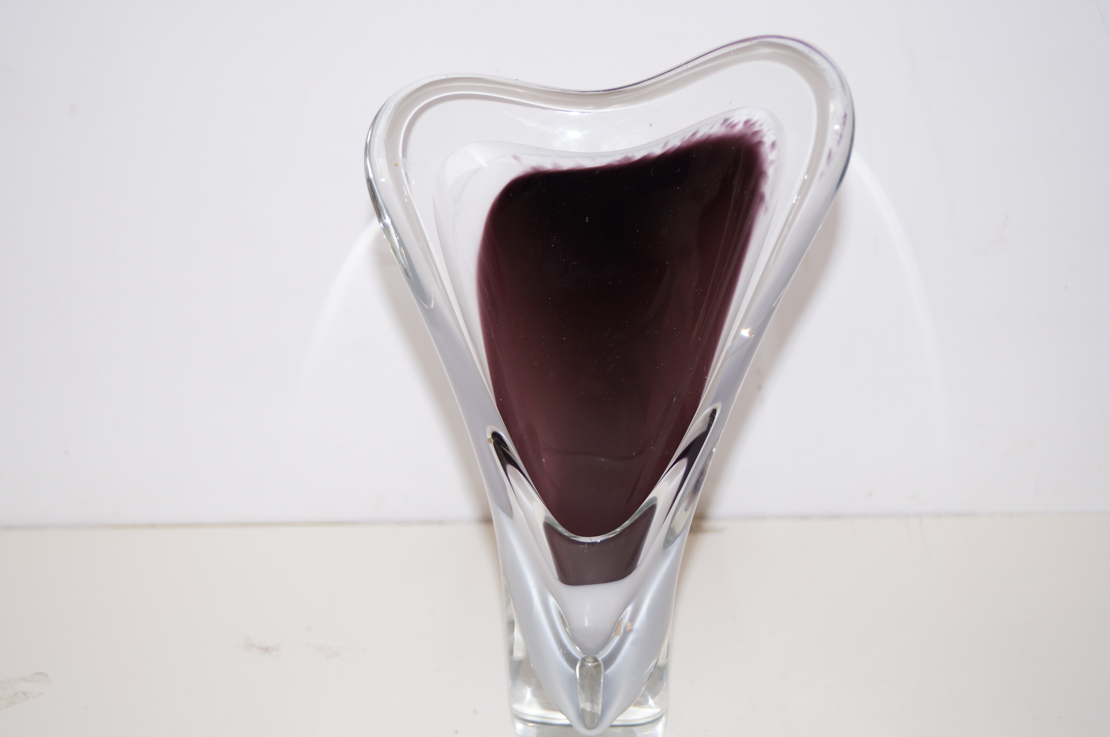 Swedish Orrefors art glass vase, signed to base 20