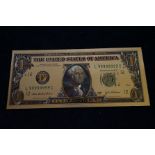 99.9% Gold Foil $1 bill