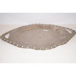 Middle eastern serving tray (possibly low grade si