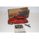 Chad valley early model car boxed with key and ins