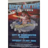 Signed Ricky Hatton poster