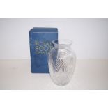 Royal Scot crystal vase with box