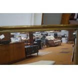 Very large framed bevelled mirror (mirror size: 90