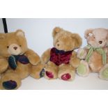 Collection of three Harrods teddy bears