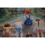 Framed print of children