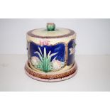 Minton (?) majolica cheese dish