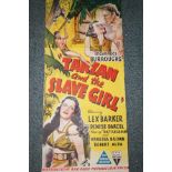 Original 'Tarzan And The Slave Girl' film poster,