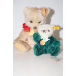 Stieff Dolly bear together with a Petsy Soft bear,