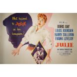 Original 'Julie' film poster, 56cm x 71cm