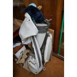 Golf clubs and bag