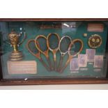 Tennis themed shadow box