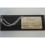 Christian Dior name tag