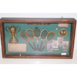 Tennis themed shadow box