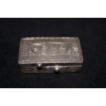 Turkish silver trinket box