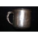 Sterling silver christening cup