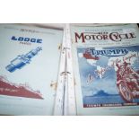 Album full of early motorcycling magazines