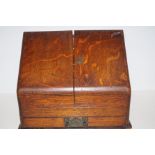 Early oak desk stationary cabinet