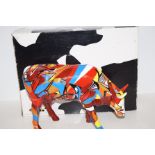 Larger Cow Parade 'Psychedelic Cow Cow' by Cathy K