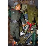 Group of military themed vintage toys to include A