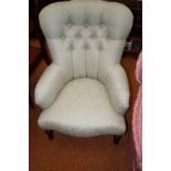Upholstered bedroom chair