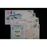 Assorted First Day Covers signed Aviation