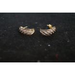 Pair of 9ct Gold earrings