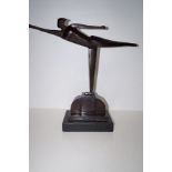 Art Deco Style Bronze Figure. Height 55cm x Width 55cm