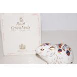 Royal Crown Derby Paperweight with Gold Stopper