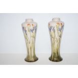 Pair of Cobridge Stoneware Vases. Height 27cm